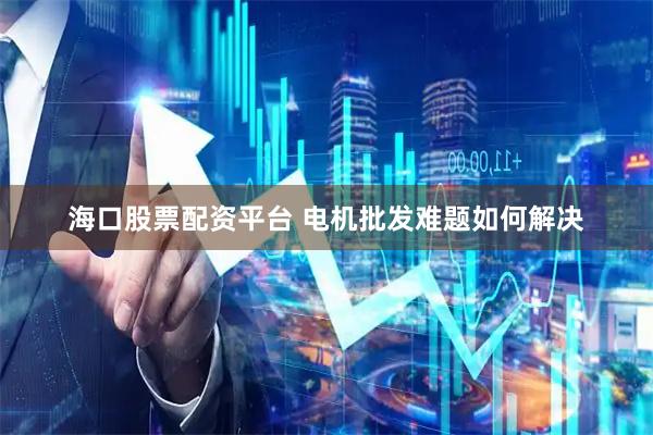 海口股票配资平台 电机批发难题如何解决